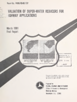 Evaluation of superwater reducers for highway applications