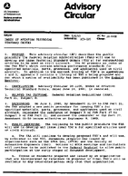 AC 20110H Index of Aviation Technical Standard Orders