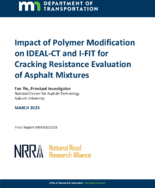 Impact of Polymer Modification on IDEALCT and IFIT for Cracking Resistance Evaluation of Asphalt Mixtures