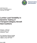 Lumbar Load Variability in Dynamic Testing of Transport Category Aircraft Seat Cushions