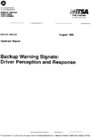 Backup Warning Signals Driver Perception and Response