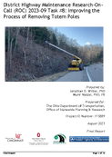 District Highway Maintenance ResearchOnCall Task 8 Improving the Process of Removing Totem Poles