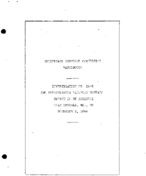 Interstate Commerce Commision Report of the Accident  Investigation Occuring on the PENNSYLVANIA RAILROAD DUNDALK MD