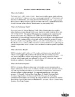 Advanced Vehicle Collision Safety Systems