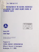 An investigation of the natural microscale mechanisms that cause volume change in expansive clays