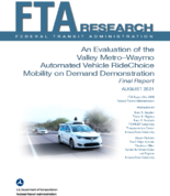An Evaluation of the Valley MetroWaymo Automated Vehicle RideChoice Mobility on Demand Demonstration Final Report