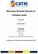 Equitable Dynamic Pricing of Express Lanes