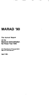 Annual Report of the Maritime Administration for Fiscal Year 1990 MARAD 1990