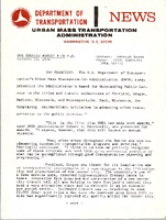 Department of Transportation News Urban Mass Transportation Administration UMTA 76116