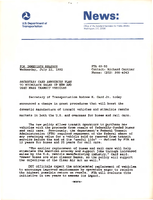 Secretary Card Announces Plan to Stimulate Sales of New and Used Mass Transit Vehicles