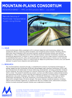 Remote Sensing of Multimodal Transportation Assets Using Drones Brief