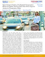 SpatioTemporal Analysis of the Roadside TransportationRelated Air Quality StarTraq 2022 DataDriven Exposure Analysis by Transportation Modes Research Brief