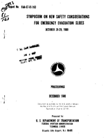 Symposium on New Safety Considerations for Emergency Evacuation Slides October 28  29 1980