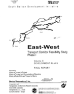 EastWest transport corridor feasibility study  phase 1 vol 2  development plans  final report