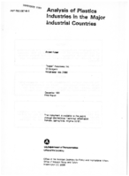 Analysis of Plastics Industries in the Major Industrial Countries