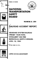 Interstate Commerce Commision Report of the Accident  Investigation Occuring on the SEABOARD SYSTEM RAILROAD MARSHVILLE NC