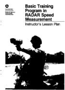 Basic Training Program in Radar Speed Measurement Instructors Lesson Plan