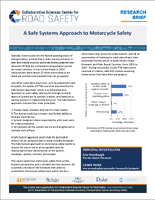 A Safe Systems Approach to Motorcycle Safety Research Brief