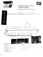 Passenger carrying submersibles  system safety analysis