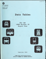 Data Tables For the 1990 Section 15 Report Year