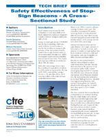 Safety Effectiveness of StopSign Beacons  A CrossSectional Study