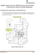 Mobile Source Air Toxic MSAT Analysis Case Study I94 Auxiliary Lanes in St Paul Minnesota