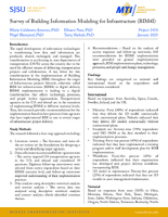 Survey of Building Information Modeling for Infrastructure BIM4I Research Brief