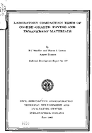 Laboratory Compaction Tests of CoarseGraded Paving and Embankment