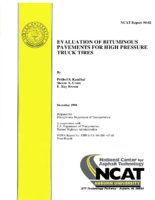 Evaluation of Bituminous Pavements For High Pressure Truck Tires Final Report