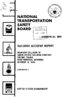 Interstate Commerce Commision Report of the Accident  Investigation Occuring on the UNION PACIFIC RAILROAD HERMOSA WY