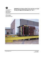 800000Pound QuasiStatic EndLoad Test of Crash Energy ManagementEquipped Car Test 1