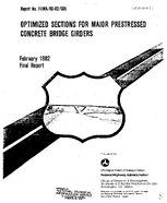 Optimized Sections for Major Prestressed Concrete Bridge Girders