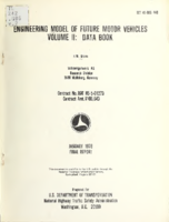 Engineering model of future motor vehicles  final report