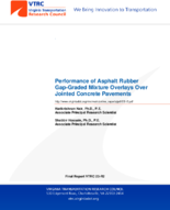 Performance of Asphalt Rubber GapGraded Mixture Overlays Over Jointed Concrete Pavements