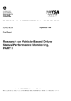 Research On VehicleBased Driver StatusPerformance Monitoring Part I