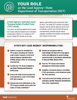 Your Role as the Lead AgencyState Department of Transportation DOT