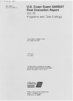US Coast Guard SARSAT Final Evaluation Report Volume III Programs and Data Listings