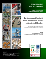 Performance of Synthetic FiberReinforced Concrete with Adapted Rheology
