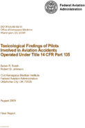 Toxicological Findings of Pilots Involved in Aviation Accidents Operated Under 14 CFR Part 135