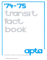 Transit Fact Book 19741975 Edition