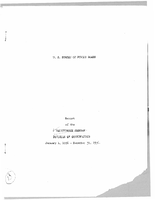 Report of the Maintenance Section Division of Construction