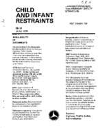 Child and Infant Restraints