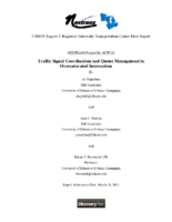 Traffic signal coordination and queue management in oversaturated intersections