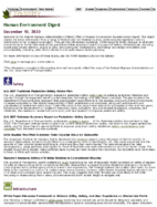 Human Environment Digest December 10 2020