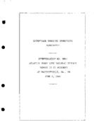 Interstate Commerce Commision Report of the Accident  Investigation Occuring on the ATLANTIC COAST LINE RAILROAD WALTHOURVILLE GA