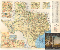 Texas Highway Map 1940 Spring Edition February 15 1940