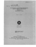 Electromagnetic Environment Measurements of PRT Systems at TRANSPO 72 Volume VIII Dashaveyor System