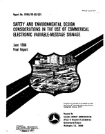 Safety and Environmental Design Consideration in the Use of Commercial Electronic VariableMessage Signage
