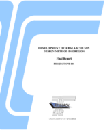 Development of a Balanced Mix Design Method in Oregon