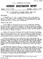 Investigation of Aircraft Accident LOCKHEED LODESTAR KING SALMON ALASKA 19570710